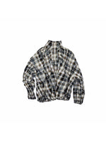 Plaid Crinkle Bubble Jacket