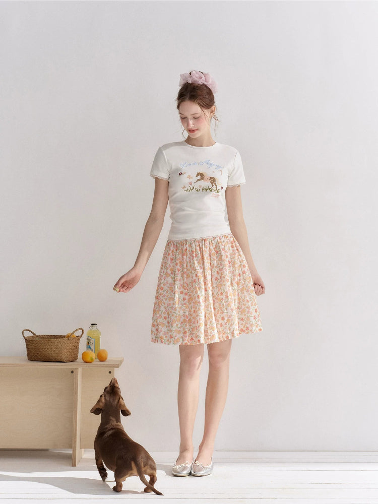 Embroidered Graphic T-shirt