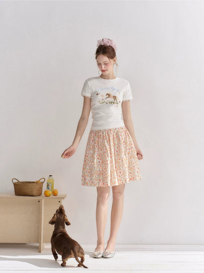 Embroidered Graphic T-shirt