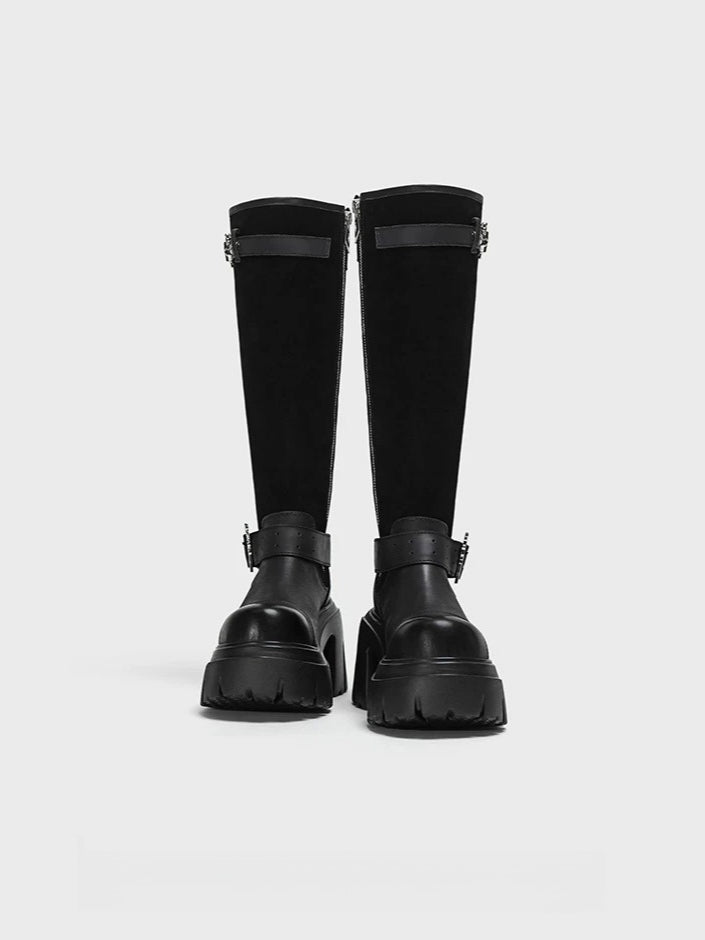 Platform Riding Boots