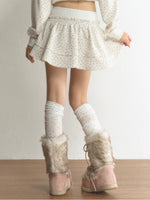Floral Tiered Ruffle Mini Skort