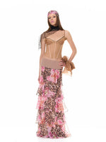 Floral Halter Skirt Set