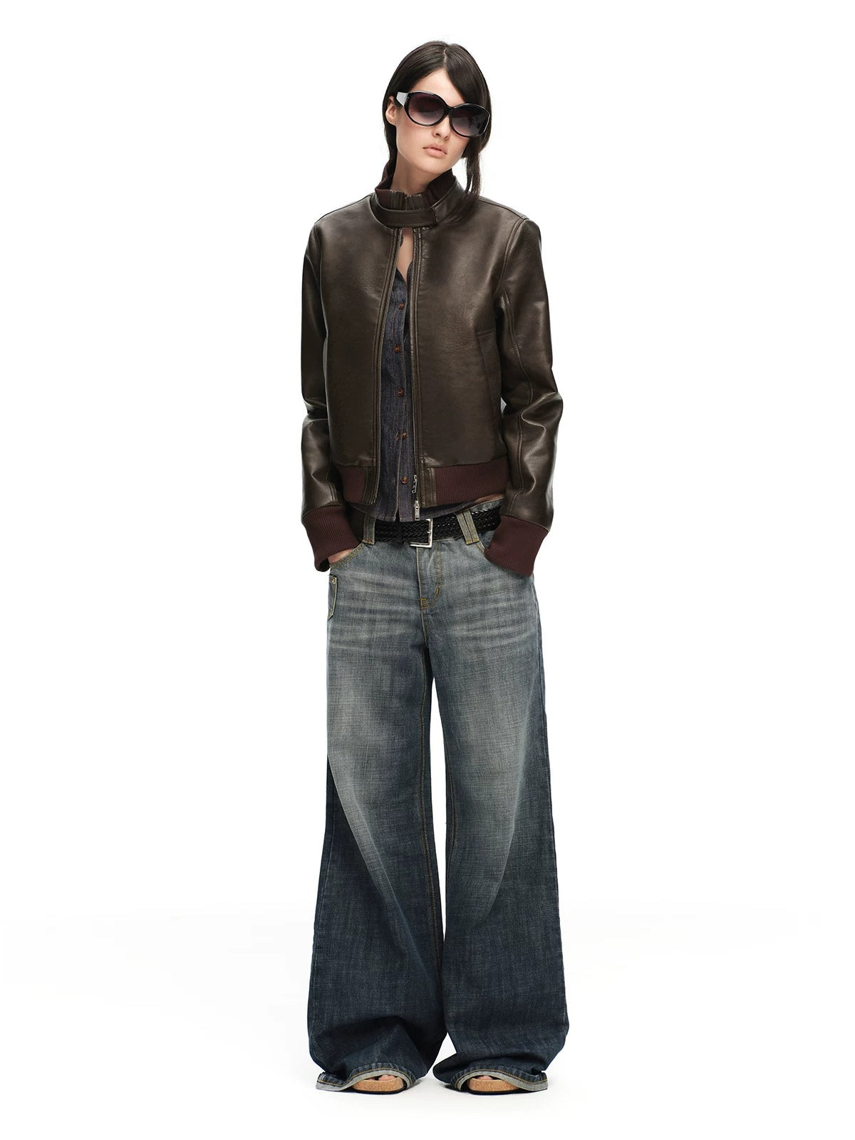 Matte PU Biker Jacket