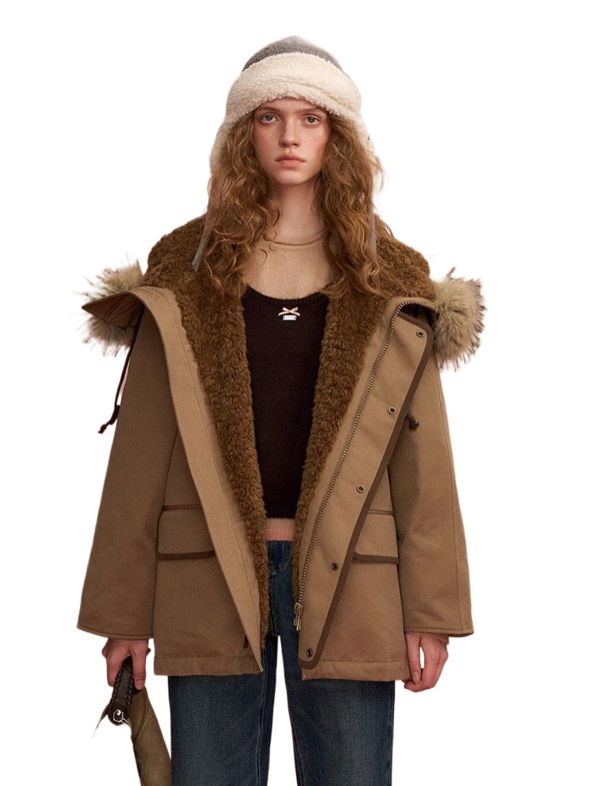 Hooded Utility Down Parka