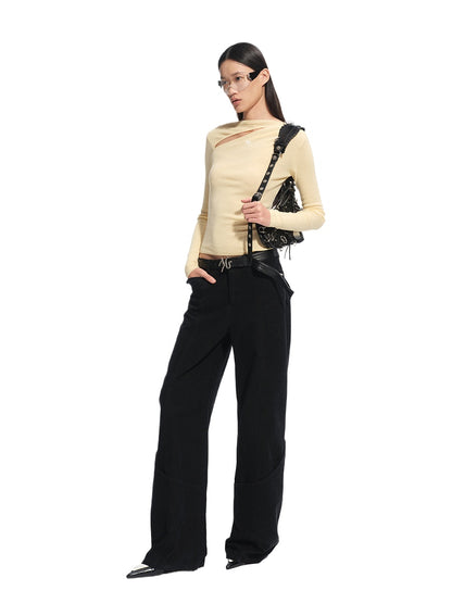 Crescent Knit Blouse