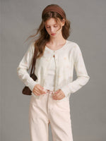 Soft Focus Rose Knit Cardigan