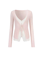 Lace Layered Cardigan