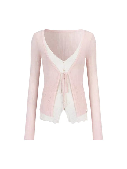 Lace Layered Cardigan
