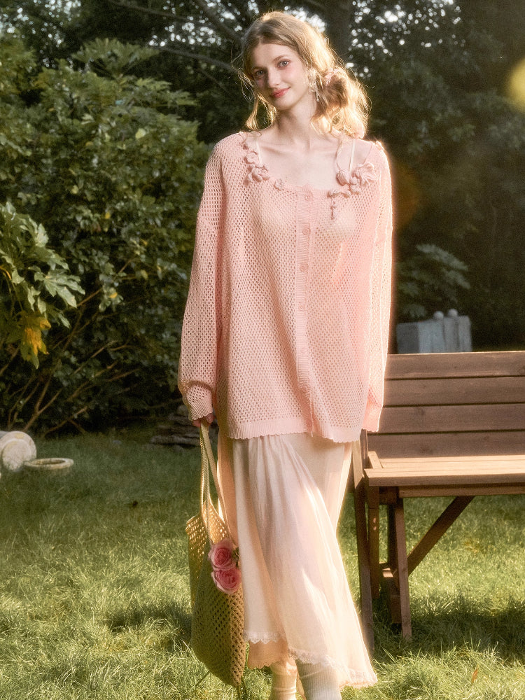 Cool Ice Silk Retro Knit Top