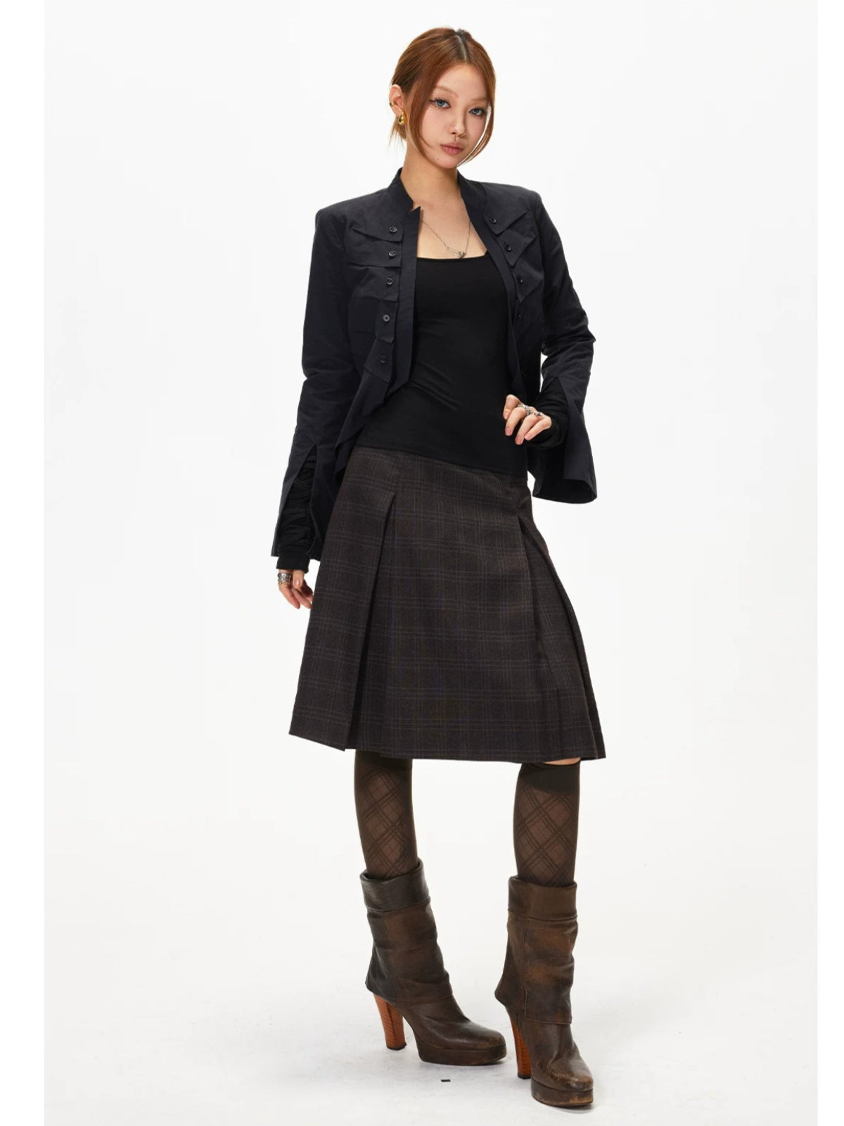 Stand Collar Utility Jacket