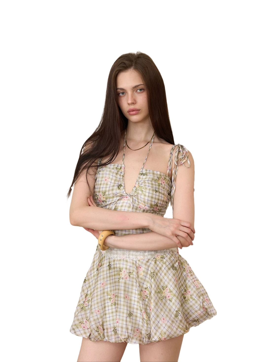 Daisy Embroidered Mini Dress