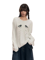 Diamond Tears Striped Tee