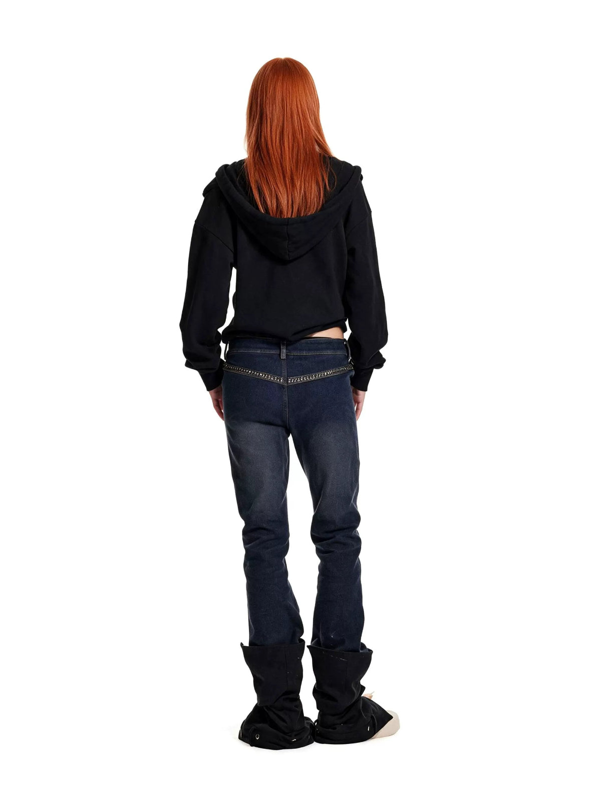 Rhinestone Print Hoodie