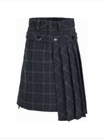Vintage Plaid Wool Blend Jacket Set