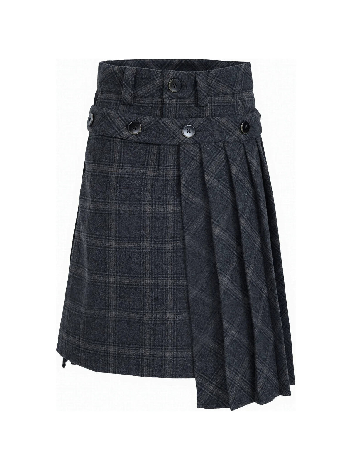 Vintage Plaid Wool Blend Jacket Set