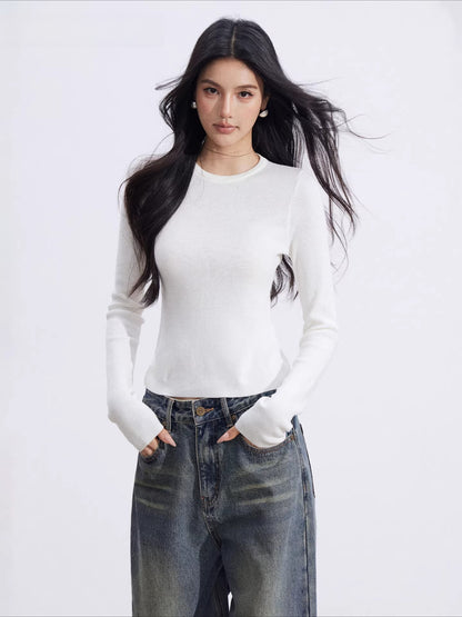 Gray Knit Layered Set
