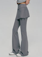 Layered Flare Yoga Pants