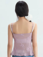 Purple Lace Layered Top Set