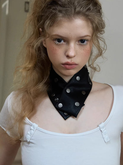 Studded PU Choker