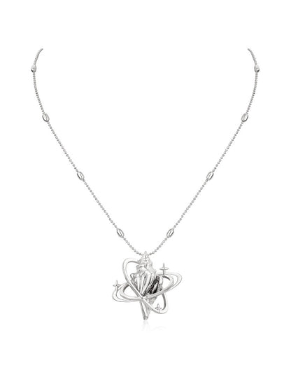 Seashell Star Pendant Necklace