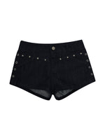 Stud Denim Shorts