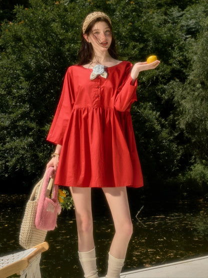 Cherry Babydoll Dress
