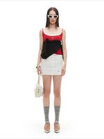 Club Badge A-line Mini Skirt