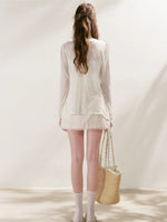 Lace Trim A-Line Skirt