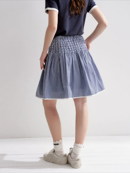Plaid A-Line Skirt
