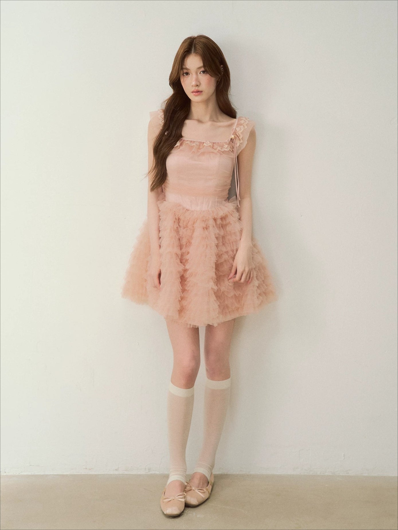 Puff Sleeve Tulle Dress