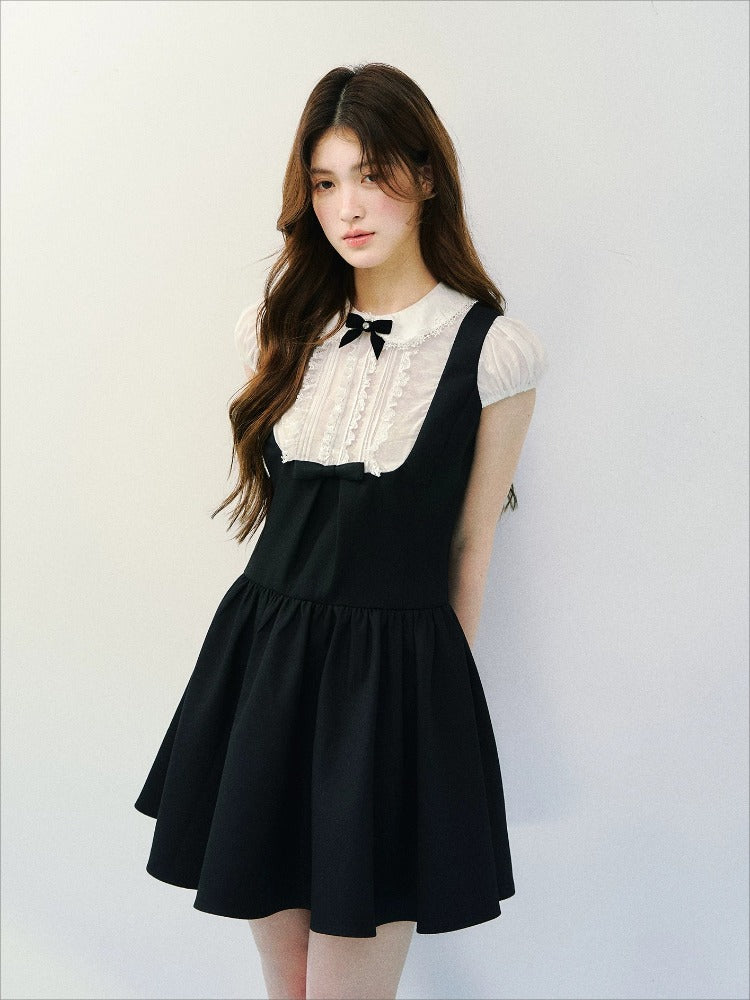 Black Doll Collar Dress