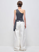 Irregular Slanted Single Shoulder Vest