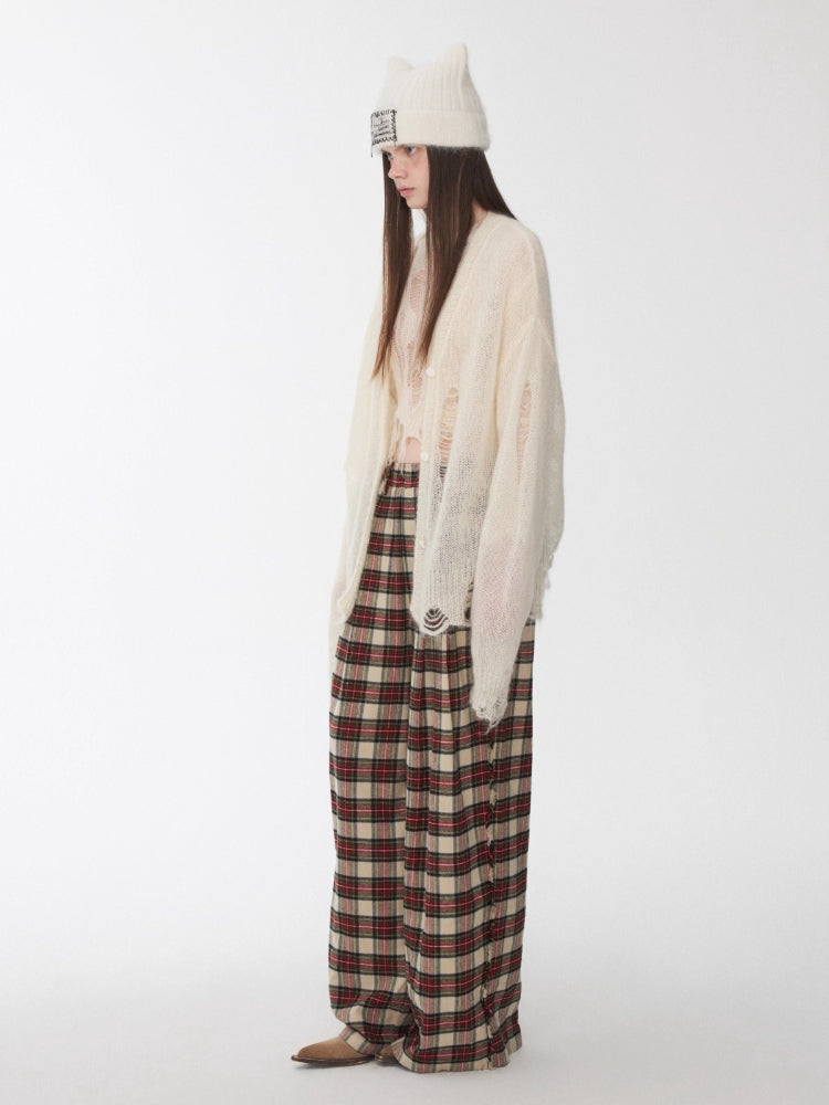 Mohair Star Cutout Cardigan