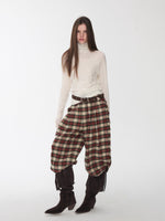 Rhinestone High Neck Raglan Knit Top