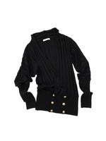 Black Acetate Cashmere Cardigan