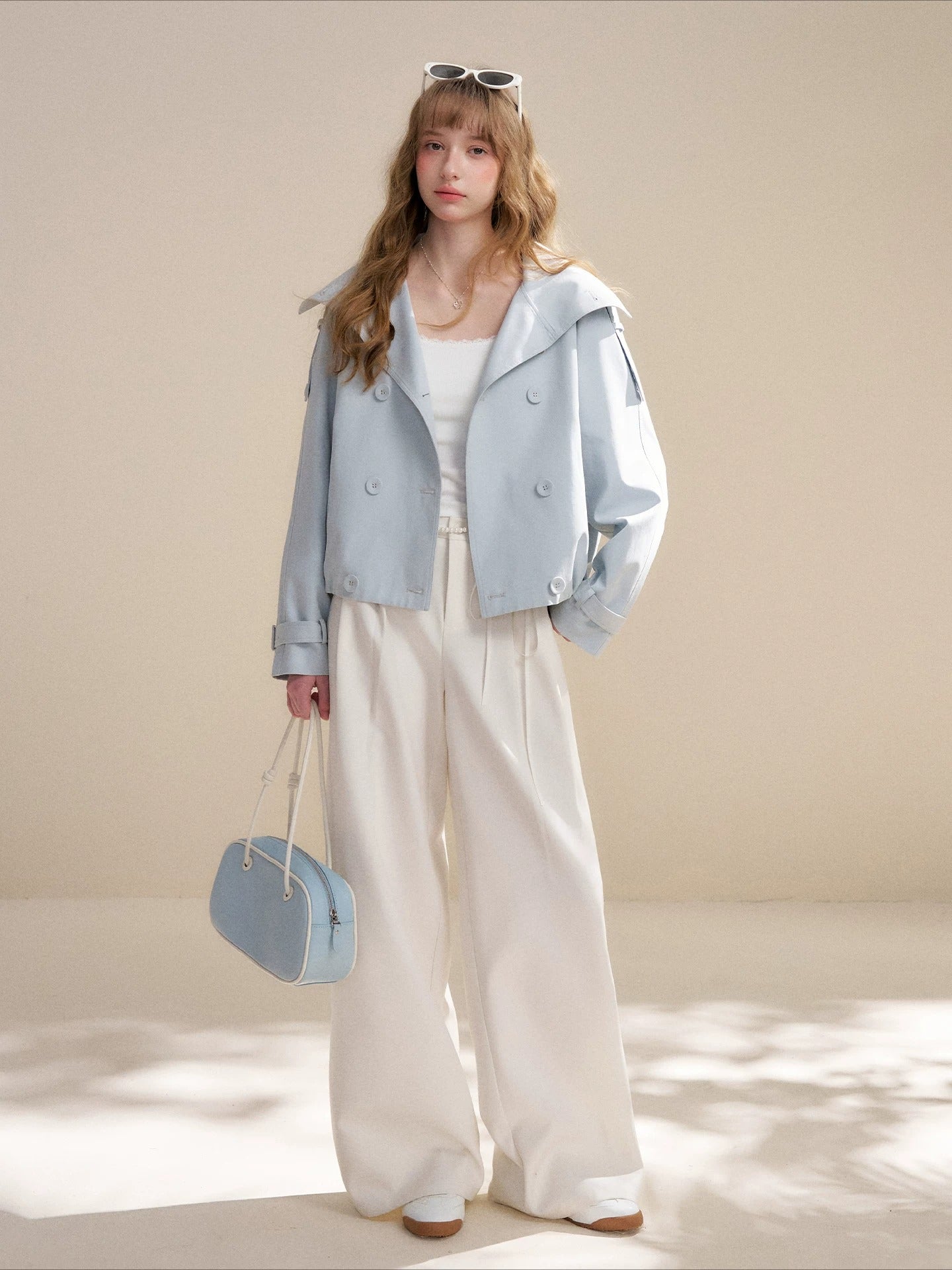 Double-Breasted Trench Jacket