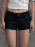 Stud Denim Shorts