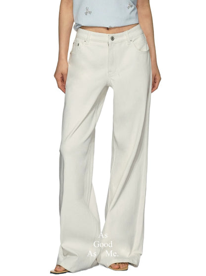 Zebra Pocket Wide-Leg Jeans