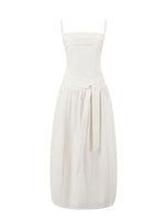 Pleated Tie Cami Dress