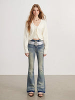 Bow Camisole Cardigan Set