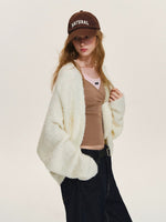 Soft Boucle Batwing Cocoon Cardigan
