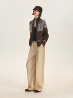 Minimalist Pleated Wide Leg Trousers