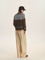 Minimalist Pleated Wide Leg Trousers
