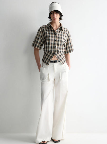 Reversible Twill Overlock Short Sleeve Shirt