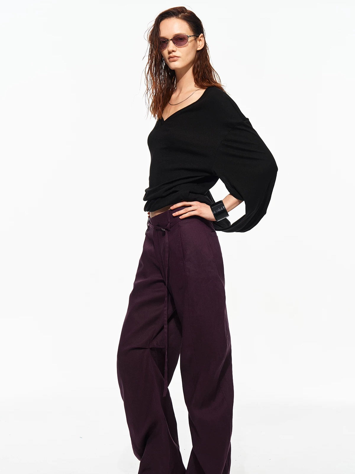 Convertible V-Neck Top