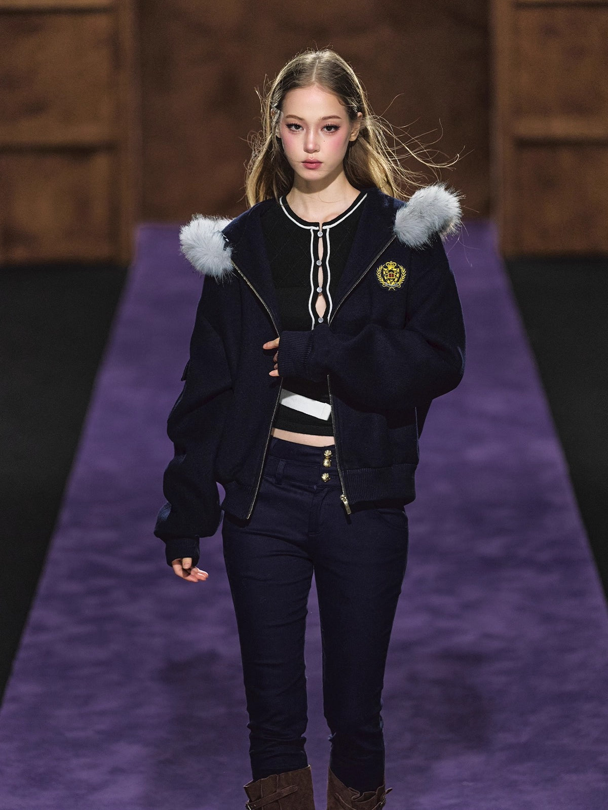 Double-Waist Stretch Skinny Jeans