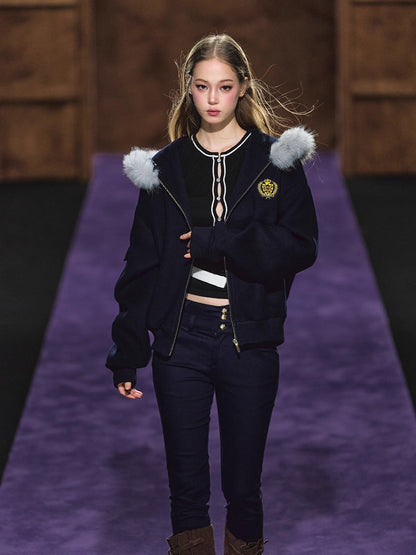 Double-Waist Stretch Skinny Jeans