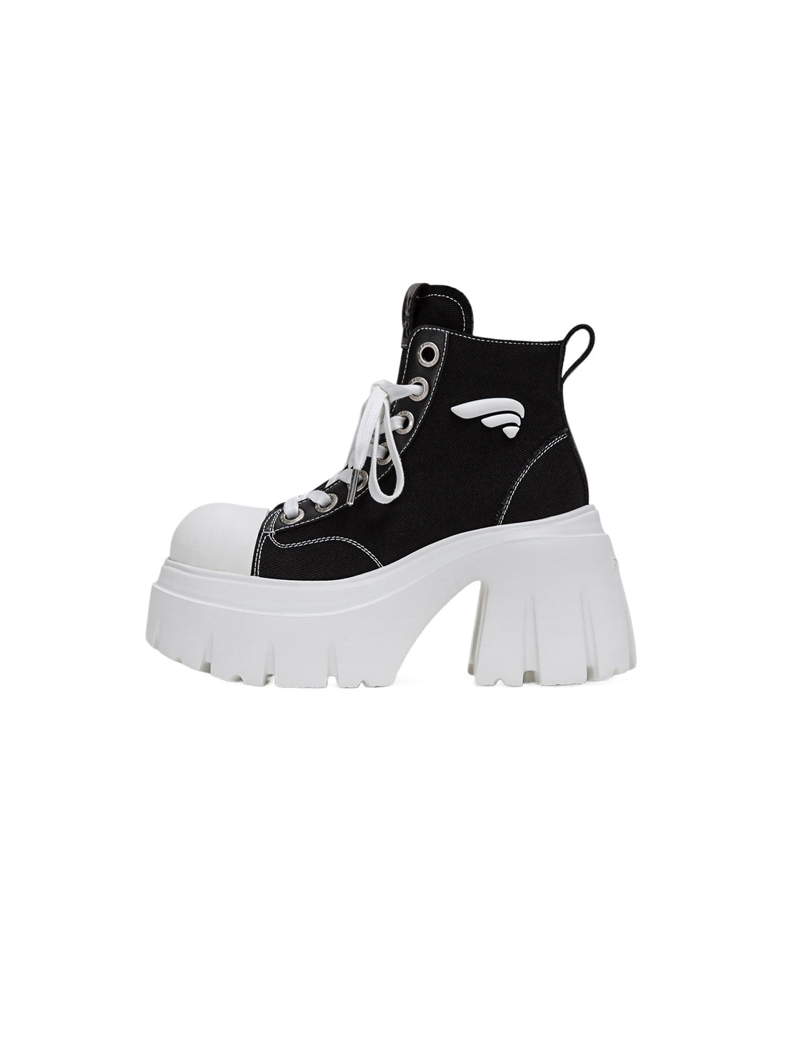 Platform Canvas Short Boots