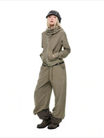 Hooded Fleece Sweatshirt & Pants Set