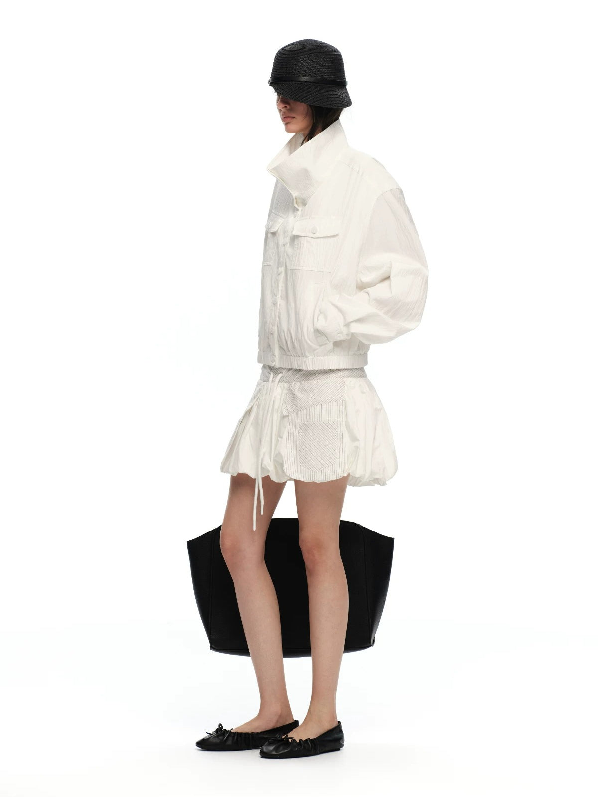 Lyocell Stand Collar Jacket